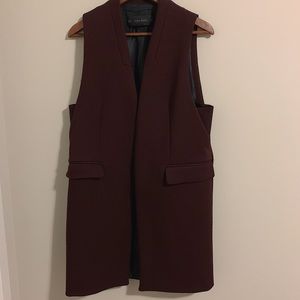 Zara plum vest